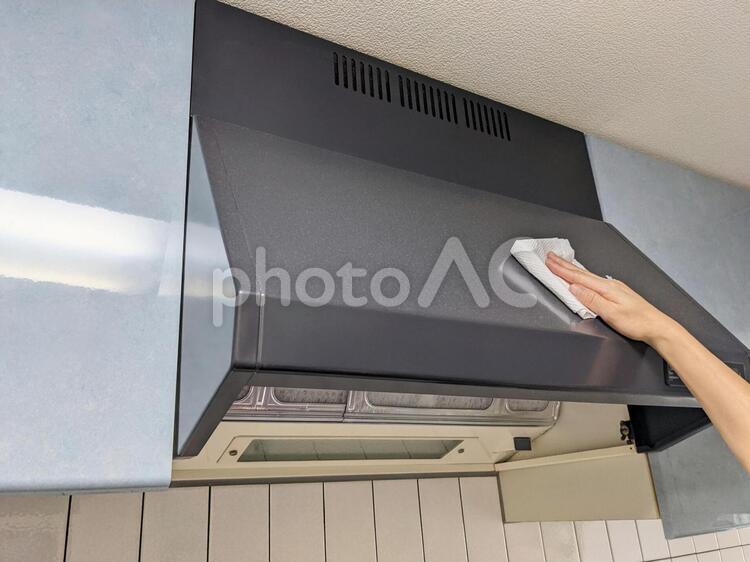 レンジフードクリーニング　フード付きタイプの画像